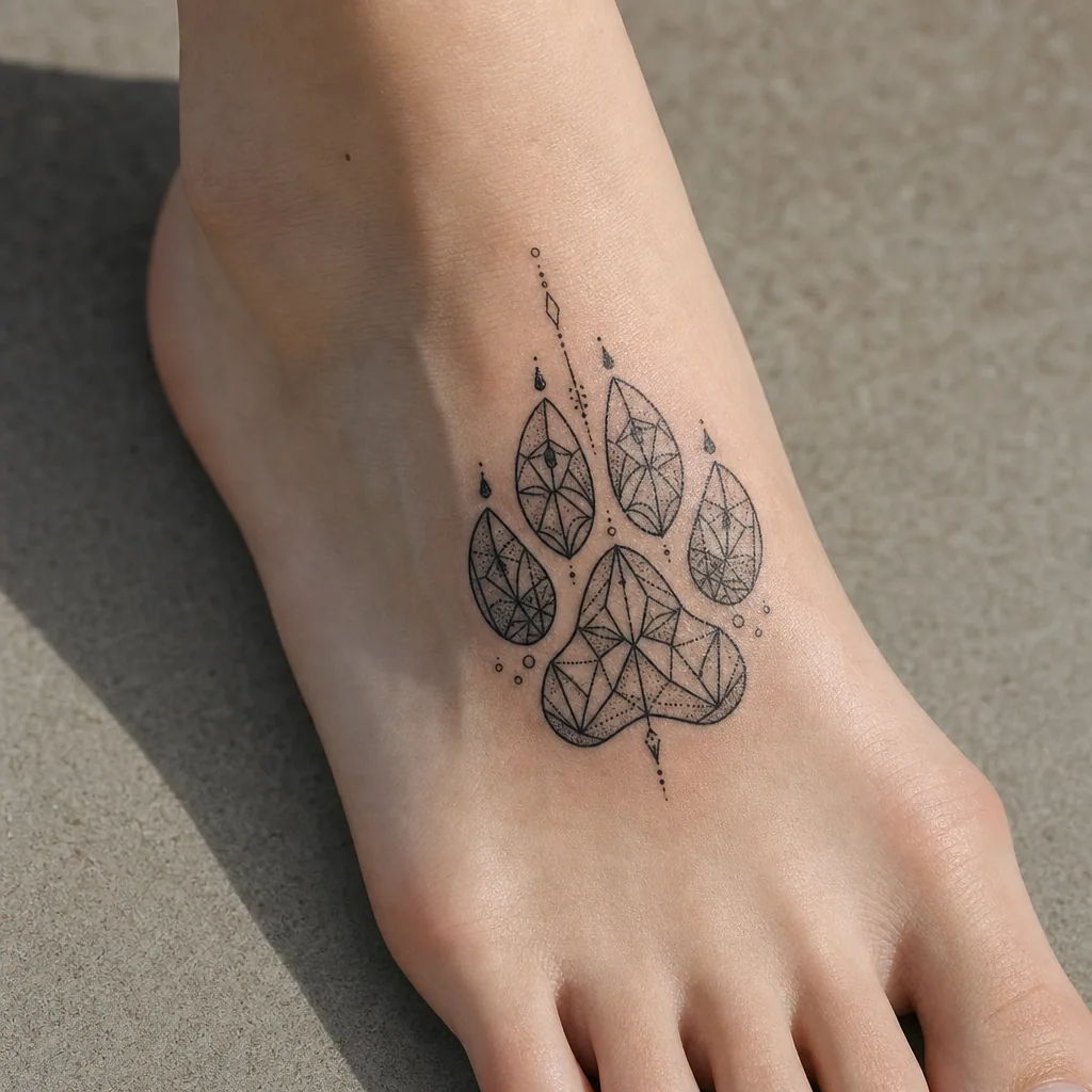 Patte de loup géométrique
