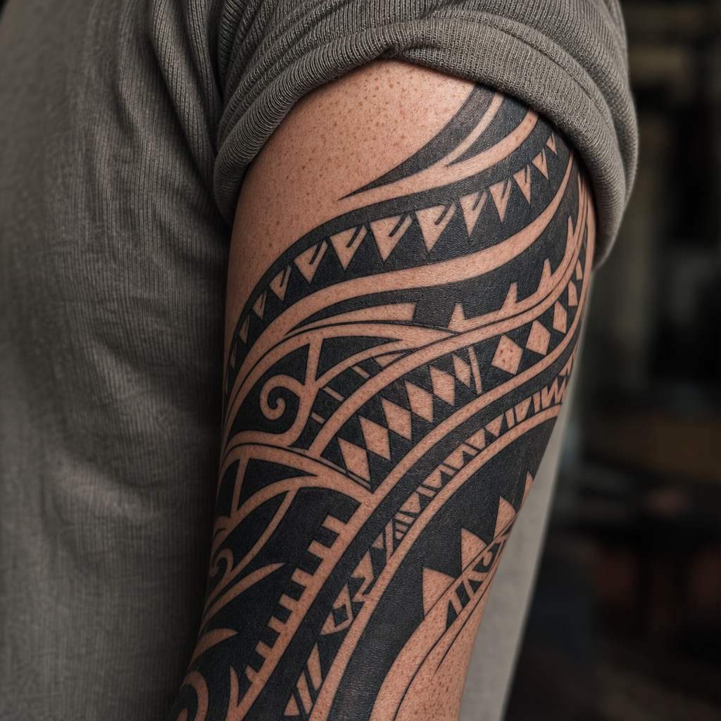 Composition tribal sleeve