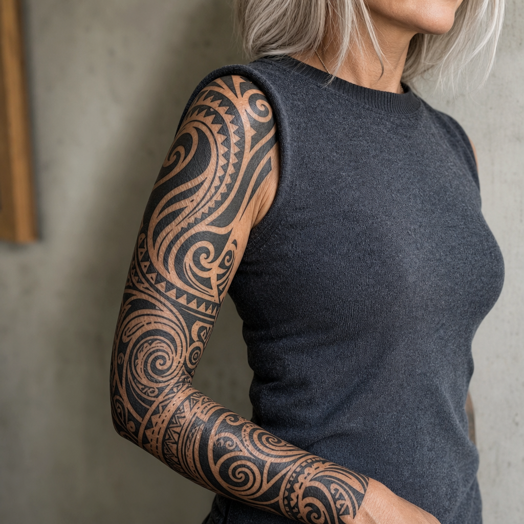 Composition tribal sleeve
