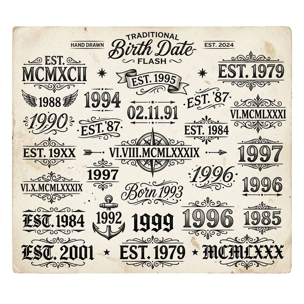 Tatouage date de naissance