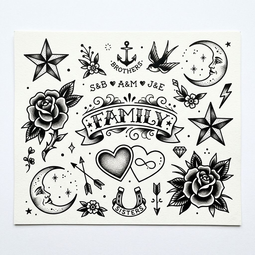 Tatouage frère et soeur