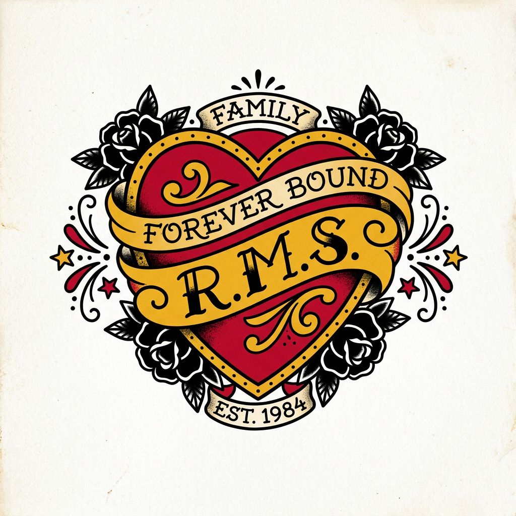 Tatouage initiale famille