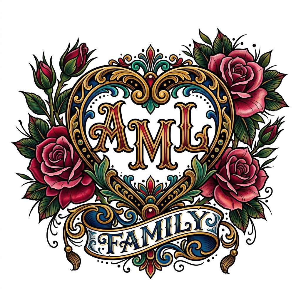 Tatouage initiale famille