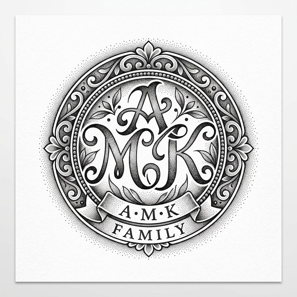 Tatouage initiale famille