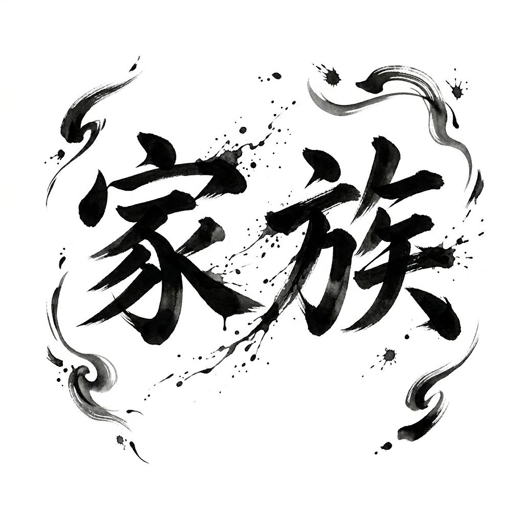 Tatouage initiale famille