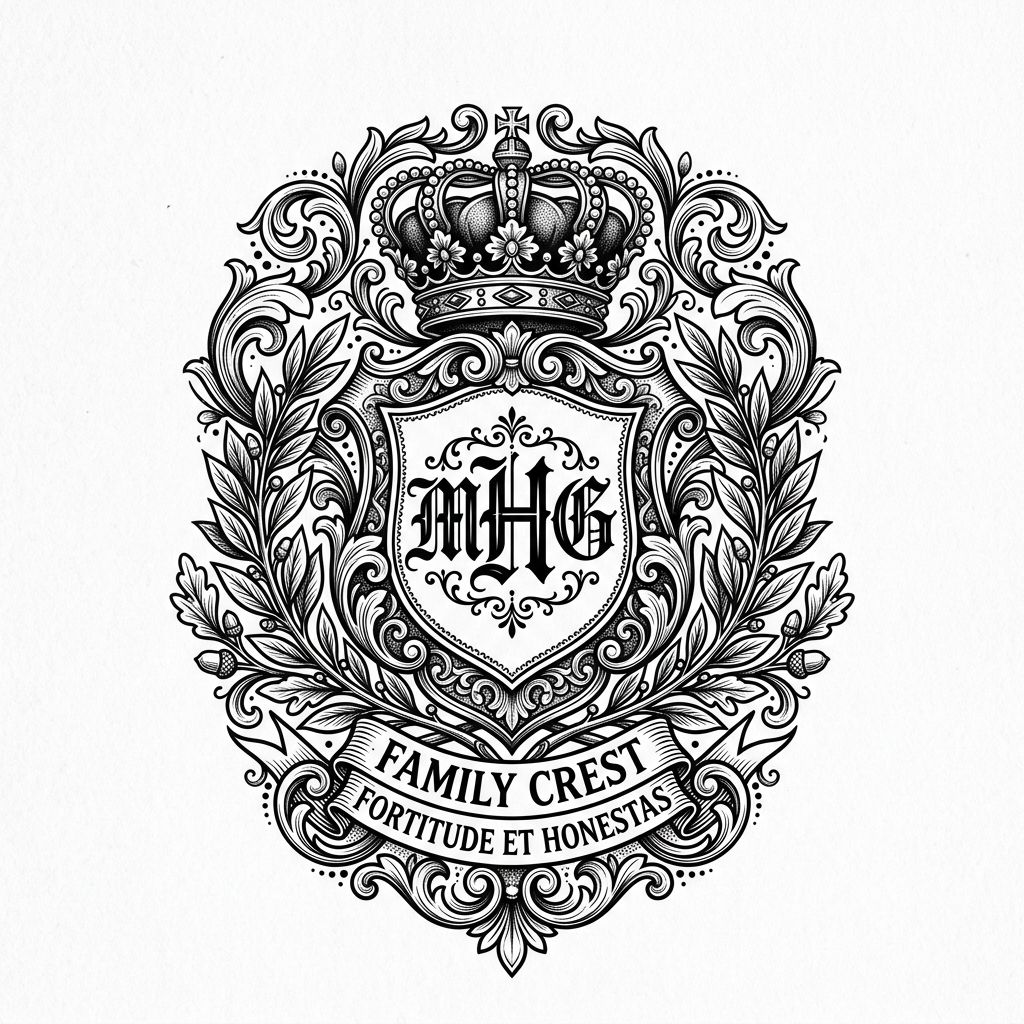 Tatouage initiale famille